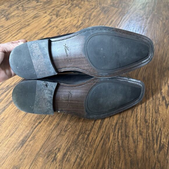 Kenneth Cole Men’s Leather Oxford Dress Shoes Black Square Toe Size 13M - Picture 6 of 10